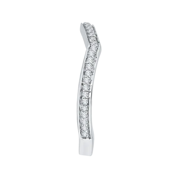 Round Diamond Wedding Band in 14K White Gold Image 3 James Gattas Jewelers Memphis, TN