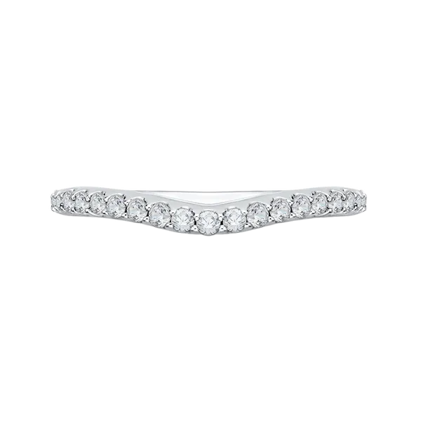 Round Diamond Wedding Band in 14K White Gold James Gattas Jewelers Memphis, TN