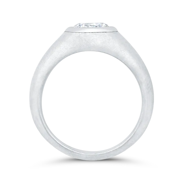 14K White Gold Men's Band Image 4 Ask Design Jewelers Olean, NY