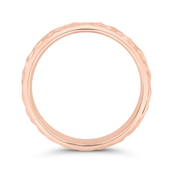 14K Rose Gold Men's Band Image 4 Woelk's House of Diamonds Russell, KS