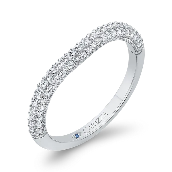 Diamond Wedding Band in 14K White Gold Image 2 James Gattas Jewelers Memphis, TN