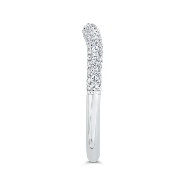 Diamond Wedding Band in 14K White Gold Image 3 James Gattas Jewelers Memphis, TN