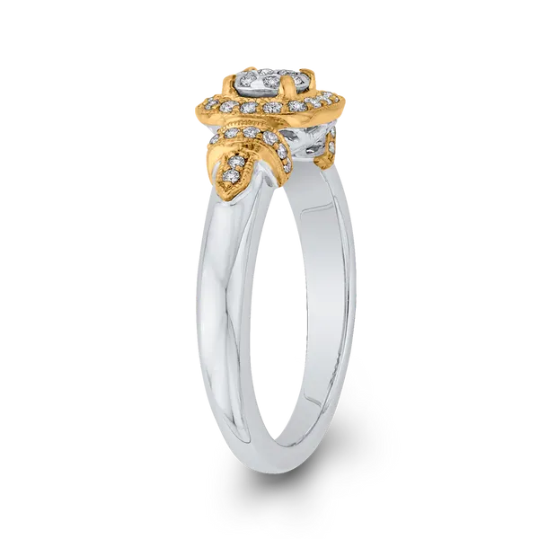 1/3 ct Round Diamond Fashion Ring in 10K Two Tone Gold Image 3 McChristy Jewelers Columbus, NE