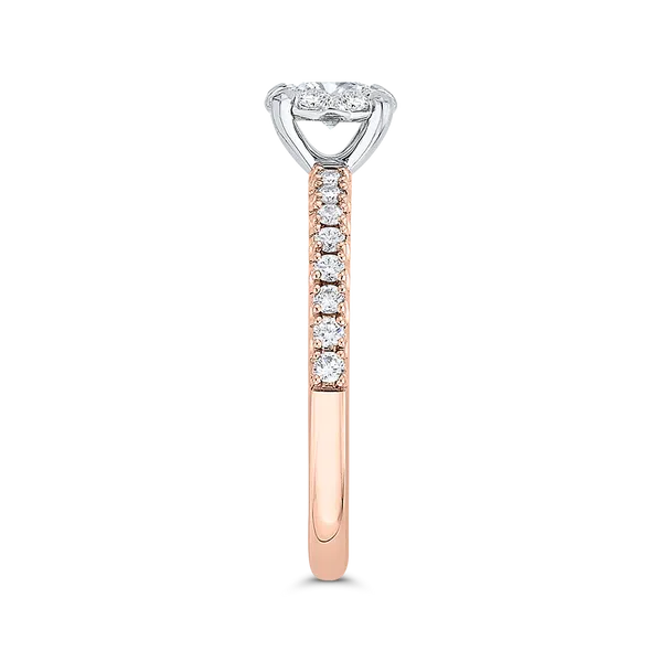 Round Diamond Engagement Ring in 14K Two Tone Gold Image 3 McChristy Jewelers Columbus, NE