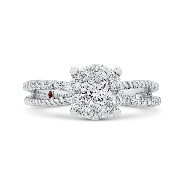 Diamond Engagement Ring in 14K White Gold McChristy Jewelers Columbus, NE