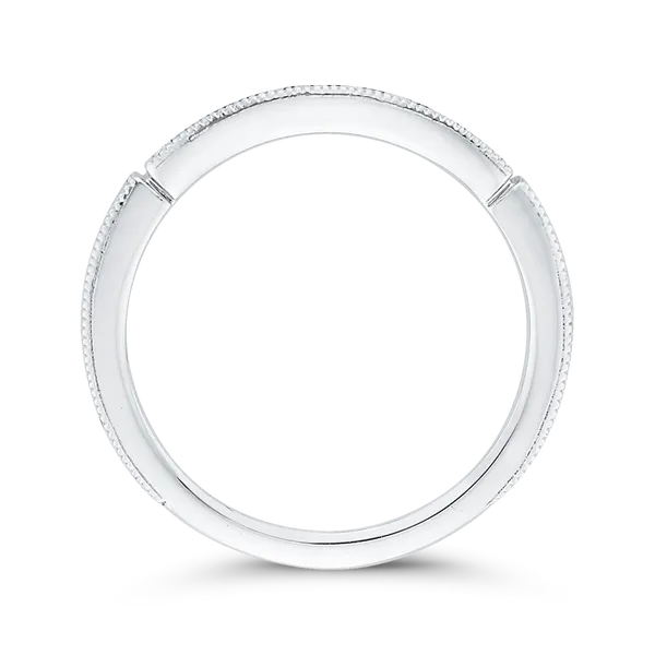 Round Diamond Wedding Band in 14K White Gold Image 4 McChristy Jewelers Columbus, NE