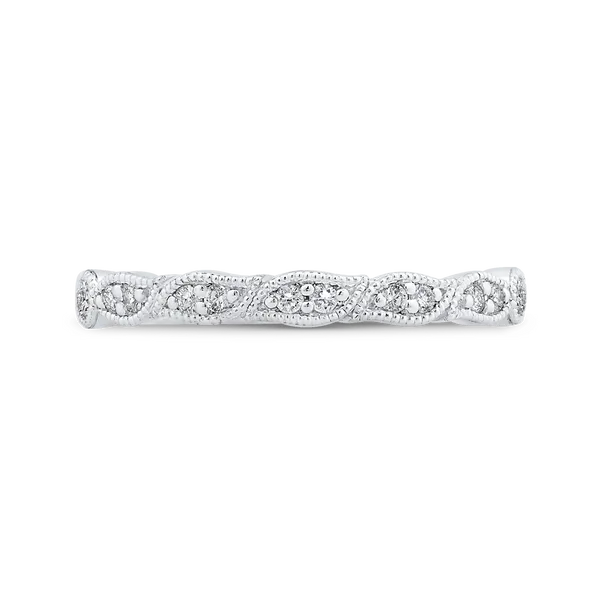 Round Diamond Wedding Band in 14K White Gold McChristy Jewelers Columbus, NE