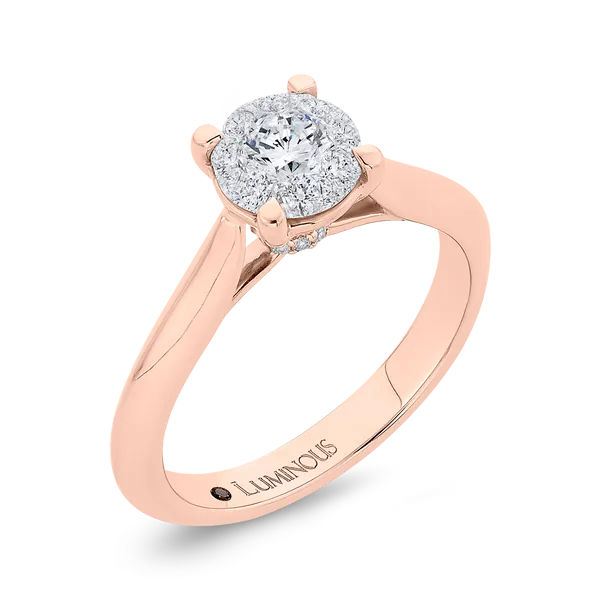 Round Diamond Engagement Ring in 14K Two Tone Gold Image 2 McChristy Jewelers Columbus, NE