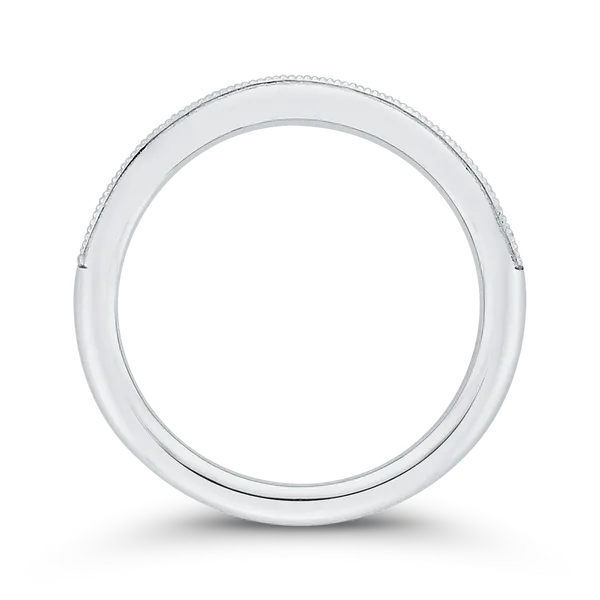 Diamond Half-Eternity Wedding Band in 14K White Gold Image 4 McChristy Jewelers Columbus, NE