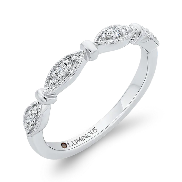 Diamond Wedding Band in 14K White Gold Image 2 McChristy Jewelers Columbus, NE