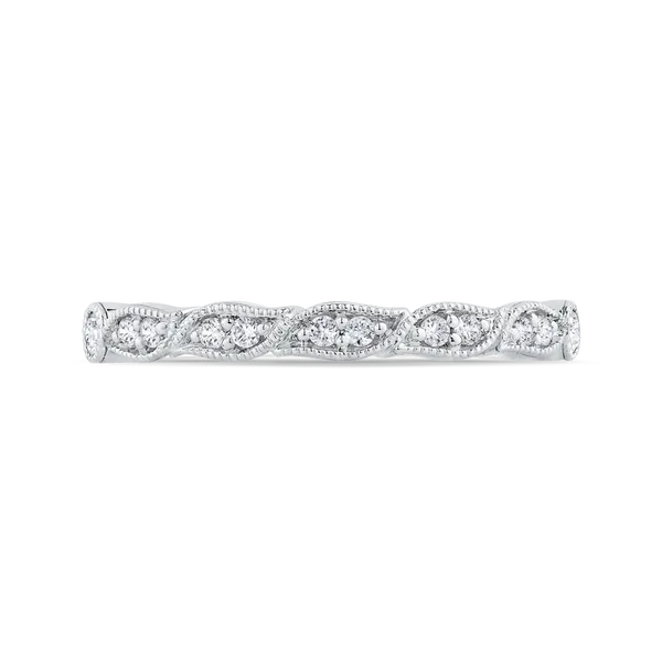 Round Diamond Wedding Band in 14K White Gold McChristy Jewelers Columbus, NE