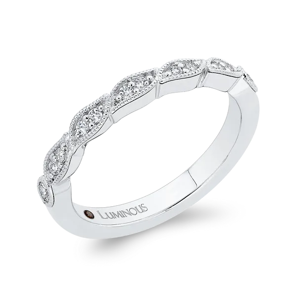 Round Diamond Wedding Band in 14K White Gold Image 2 McChristy Jewelers Columbus, NE