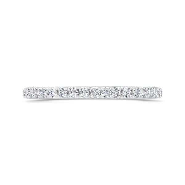 Diamond Half-Eternity Wedding Band in 14K White Gold McChristy Jewelers Columbus, NE