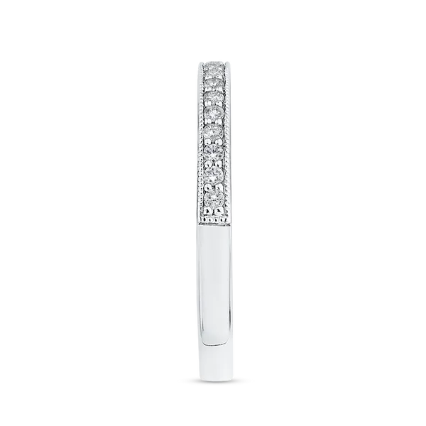 Round Diamond Wedding Band in 14K Two Tone Gold Image 3 McChristy Jewelers Columbus, NE