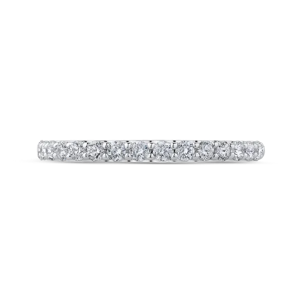 Round Diamond Half-Eternity Wedding Band in 14K White Gold McChristy Jewelers Columbus, NE