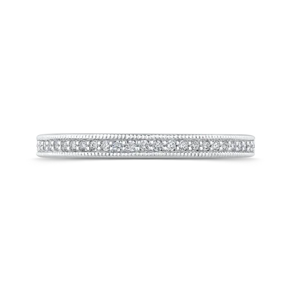 Round Diamond Half-Eternity Wedding Band in 14K White Gold McChristy Jewelers Columbus, NE