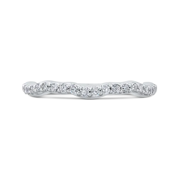 Round Diamond Wedding Band in 14K White Gold McChristy Jewelers Columbus, NE