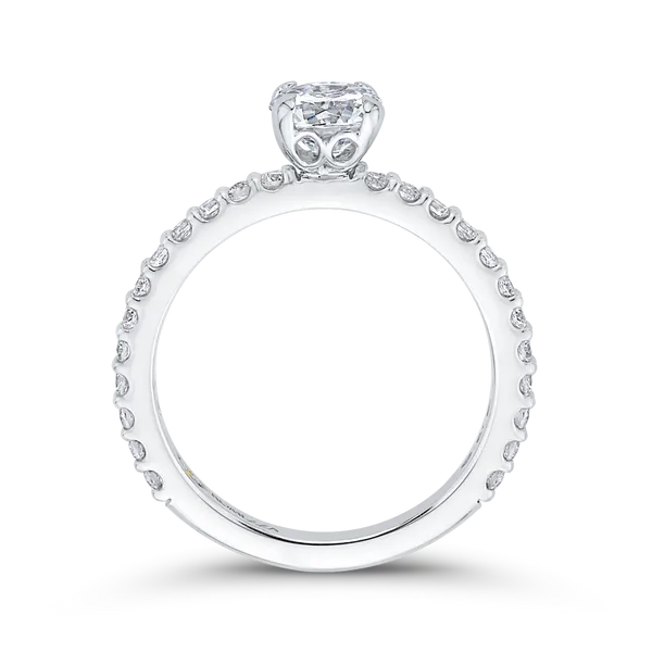 Round Diamond Engagement Ring in 14K White Gold Image 4 McChristy Jewelers Columbus, NE