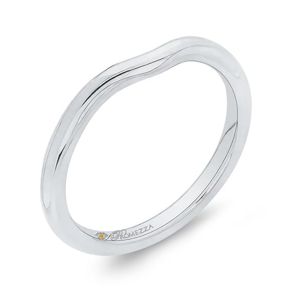 Plain Wedding Band in 14K White Gold Image 2 McChristy Jewelers Columbus, NE