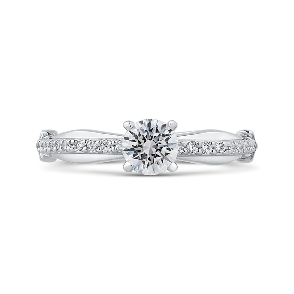 Diamond Engagement Ring in 14K White Gold McChristy Jewelers Columbus, NE