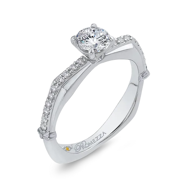 Diamond Engagement Ring in 14K White Gold Image 2 McChristy Jewelers Columbus, NE