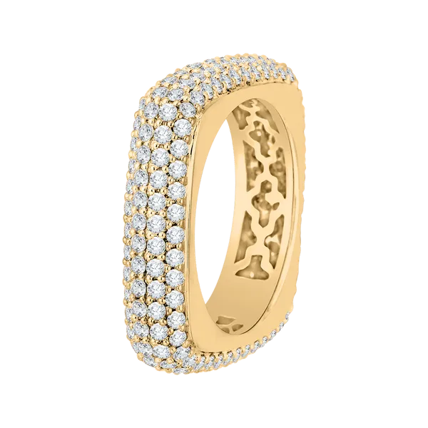 Diamond Eternity Fashion Band in 18K Yellow Gold  Image 2 Diamond Shop Ada, OK