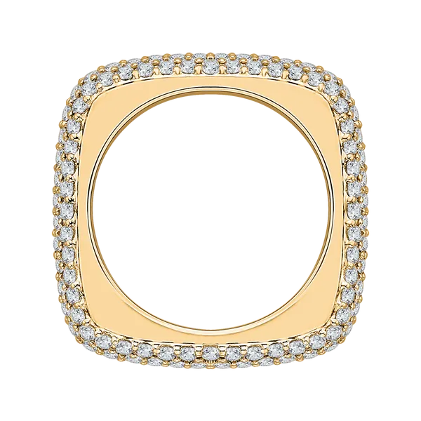 Diamond Eternity Fashion Band in 18K Yellow Gold  Image 3 Diamond Shop Ada, OK