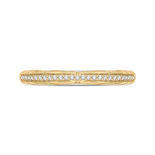 Round Diamond Wedding Band in 18K Two-Tone Gold James Gattas Jewelers Memphis, TN