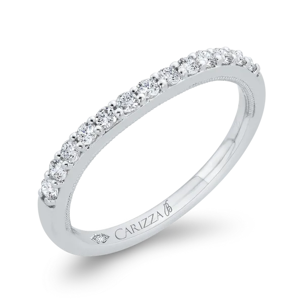 Diamond Wedding Band in 18K White Gold Image 2 James Gattas Jewelers Memphis, TN