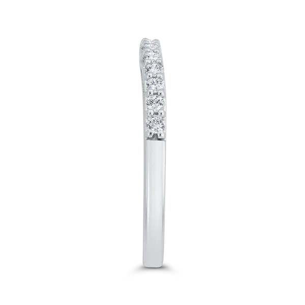 Diamond Wedding Band in 18K White Gold Image 3 James Gattas Jewelers Memphis, TN