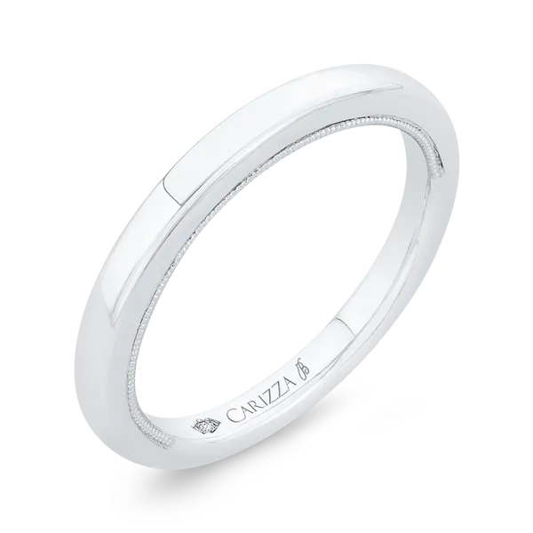 Plain Wedding Band in 14K White Gold Image 2 Diamond Shop Ada, OK