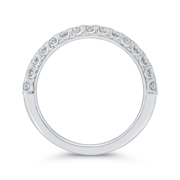 Diamond Wedding Band in 18K White Gold Image 4 James Gattas Jewelers Memphis, TN