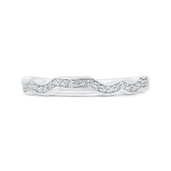 1/2 Run Round Diamond Wedding Band in 14K White Gold James Gattas Jewelers Memphis, TN