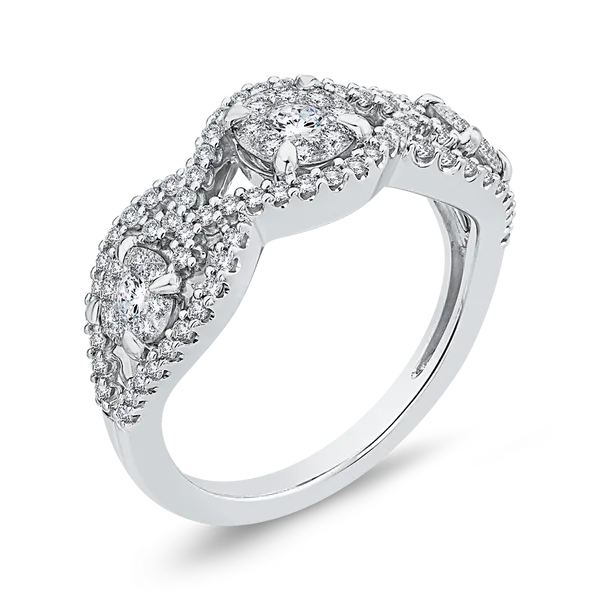 10K White Gold 3/4 ct White Diamond Fashion Ring in 14K White Gold Image 2 McChristy Jewelers Columbus, NE