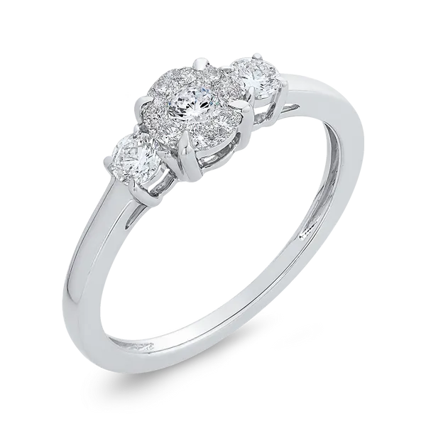 3/8 ct White Diamond 10K White Gold Fashion Ring in 14K White Gold Image 2 McChristy Jewelers Columbus, NE