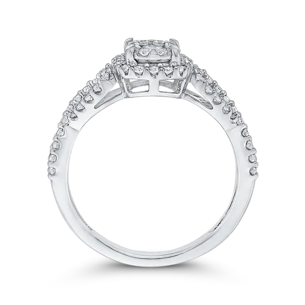 1/2 ct Round White Diamond 10K White Gold Fashion Ring in 14K White Gold Image 4 McChristy Jewelers Columbus, NE