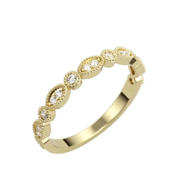 14K Yellow Gold Decorative Diamond Band Jimmy Smith Jewelers Decatur, AL