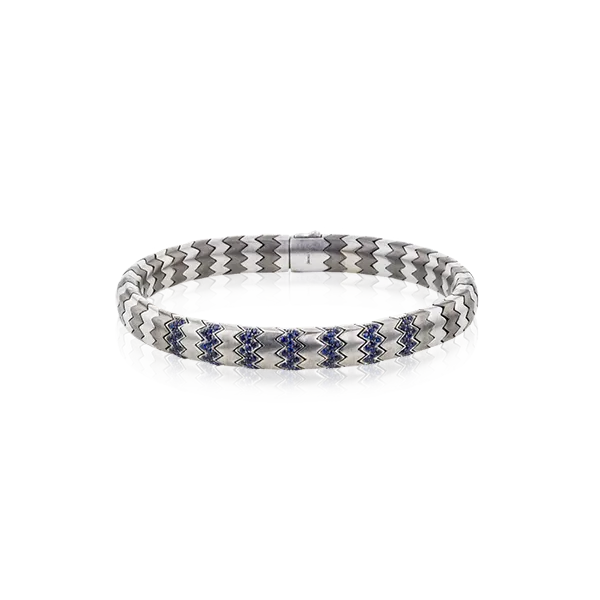 14k White Gold Men's Bracelet Diamond Showcase Longview, WA
