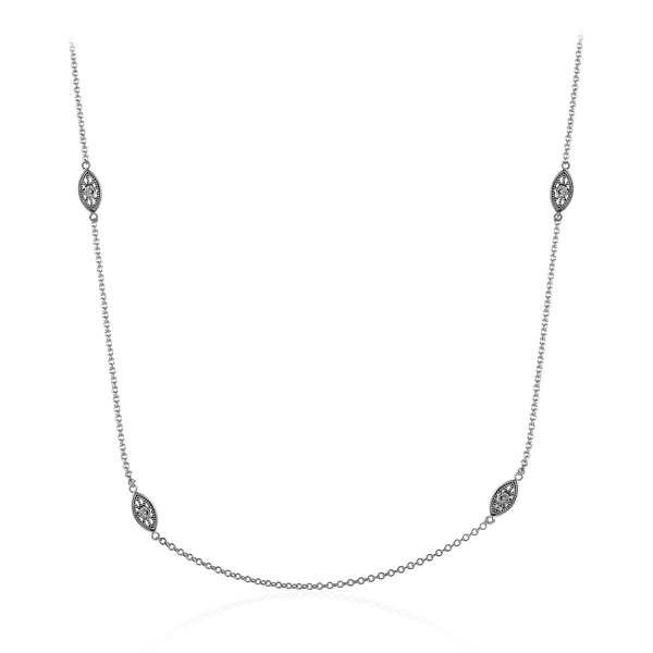 18k White Gold Diamond Necklace Diamond Showcase Longview, WA