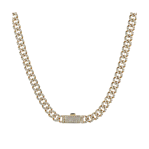 14k Rose Gold Diamond Necklace Quenan's Fine Jewelers Georgetown, TX