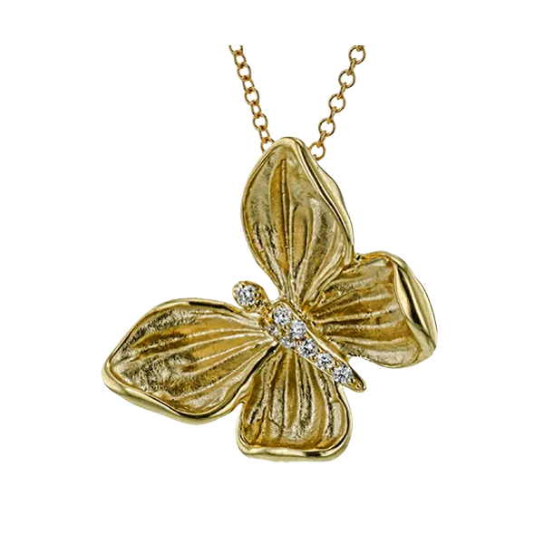 18k Yellow Gold Diamond Pendant Diamond Showcase Longview, WA