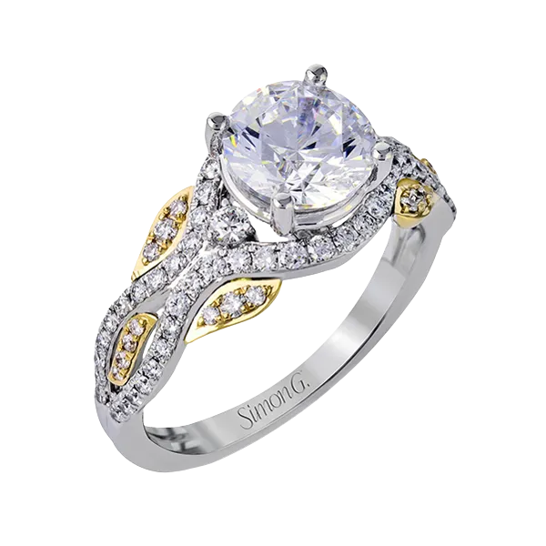 18k Two-tone Gold Semi-mount Engagement Ring Diamond Showcase Longview, WA