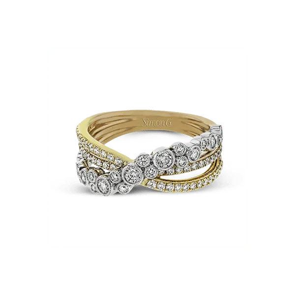 18k Tri-color Gold Diamond Fashion Ring Image 2 Diamonds Direct St. Petersburg, FL