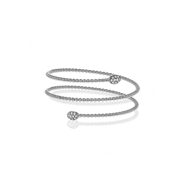 18k White Gold Bangle Bracelet Almassian Jewelers, LLC Grand Rapids, MI