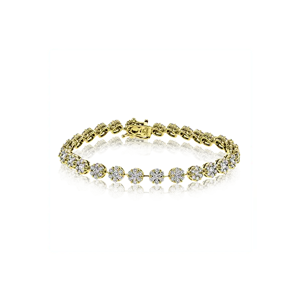 18k Yellow Gold Diamond Bracelet Diamond Showcase Longview, WA