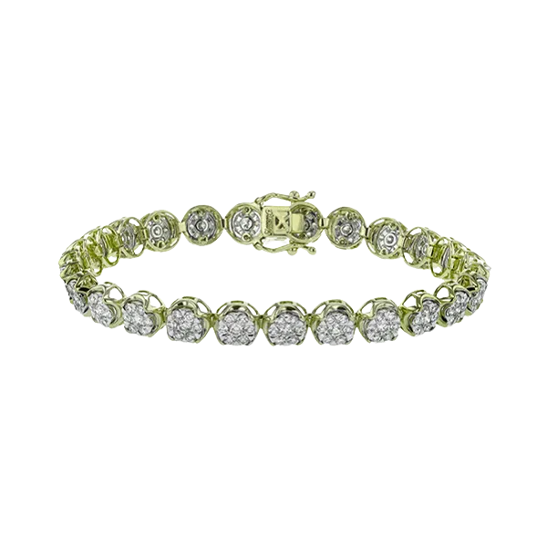 18k Yellow Gold Diamond Bracelet Diamond Showcase Longview, WA