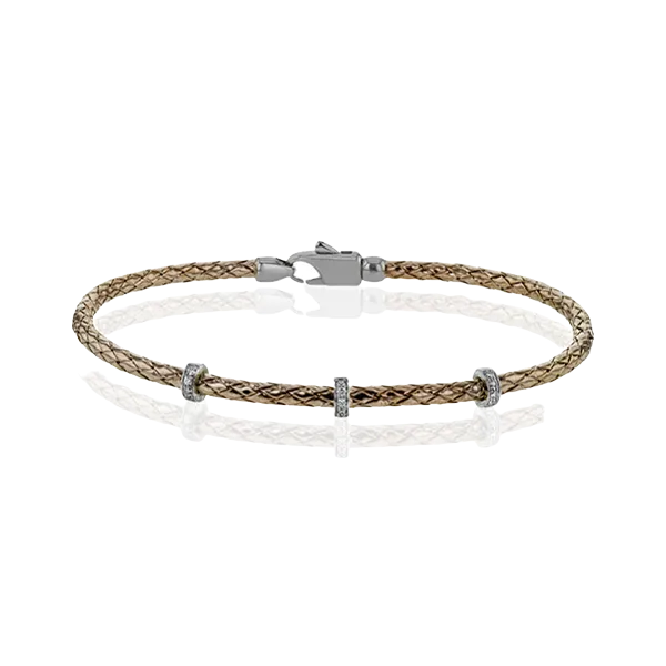 18k White & Rose Gold Bangle Bracelet Diamonds Direct St. Petersburg, FL