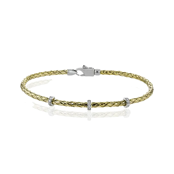 18k Two-tone Gold Bangle Bracelet Diamond Showcase Longview, WA