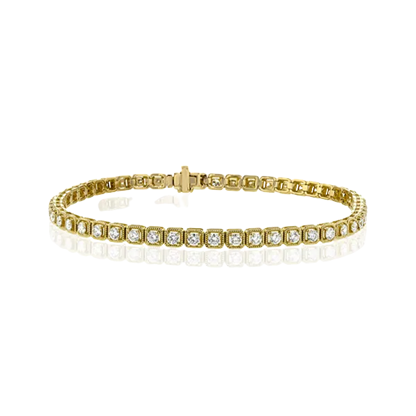 18k Yellow Gold Diamond Bracelet Diamond Showcase Longview, WA