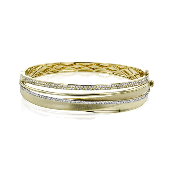 18k Two-tone Gold Bangle Bracelet Almassian Jewelers, LLC Grand Rapids, MI